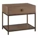 Modern Beige and Sable Upholstered Panel Bedroom Set