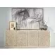 Blossom Light Oak 4 Door Blossom Credenza