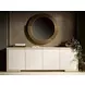 Modern Light Oak and White 4 Door Stone Credenza