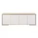 Modern White and Mist Stone Top Dining Room Set
