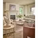 Elegance Amalfi and Desert Gold Round Stone Top End Table