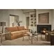 Realm Dark Emperador and Dusty Bronze Rectangular Stone Top Cocktail Table
