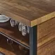 Tyler Brown 60" Rectangular Bar Table and Counter Height Stool Set of 3