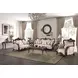 Constantine Beige Living Room Set with Nailhead Trim