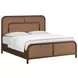 Verge Handcrafted Walnut Queen Woven Panel Bed