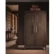 Realm Brown 2 Door Wardrobe with LED