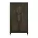 Realm Brown 2 Door Wardrobe with LED