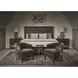 Realm Dark Emperador and Brown 2 Drawer Open Nightstand with USB Charging