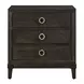 Realm Brown 3 Drawer Nightstand with USB Charging