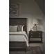 Realm Dark Emperador and Brown 2 Drawer Open Nightstand with USB Charging