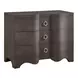Realm Brown 3 Drawer Embossed Chest