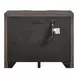 Realm Brown 3 Drawer Embossed Chest