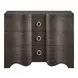 Realm Brown 3 Drawer Embossed Chest
