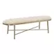 Realm Beige Upholstered Bed Bench