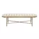Realm Beige Upholstered Bed Bench