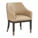 Realm Brown Leather Upholstered Arm Chair