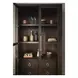 Realm Brown 2 Door Display Cabinet with LED