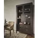 Realm Brown 2 Door Display Cabinet with LED