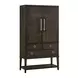 Realm Brown 2 Door Bar Cabinet with LED