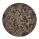 Realm Dark Emperador and Dusty Bronze Round Marble Top Spot Table