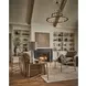 Realm Dark Emperador and Dusty Bronze Rectangular Stone Top Console Table