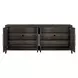 Realm Brown 4 Door Embossed Credenza