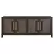 Realm Brown 4 Door Embossed Credenza