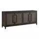 Realm Brown 4 Door Embossed Credenza