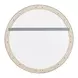 Paloma Beige and Gold Round Wall Mirror