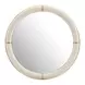 Paloma Beige and Gold Round Wall Mirror