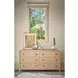 Elegance Brown 6 Drawer Dresser