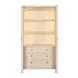 Elegance Brown 2 Door Wardrobe with LED