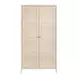 Elegance Brown 2 Door Wardrobe with LED