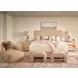 Elegance Brown 2 Drawer Open Nightstand with USB Charging and LED