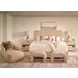 Elegance Brown 2 Drawer Open Nightstand with USB Charging and LED