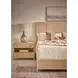 Elegance Brown 2 Drawer Open Nightstand with USB Charging and LED