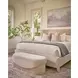 Elegance Beige Upholstered Bed Bench