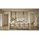 Elegance Beige and Cream Upholstered Counter Height Chair