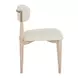 Elegance Amalfi Cream and Desert Gold Round Stone Top Dining Room Set