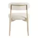 Elegance Beige and Cream Upholstered Side Chair