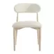 Elegance Amalfi Cream and Desert Gold Round Stone Top Dining Room Set