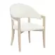 Elegance Amalfi Cream and Desert Gold Round Stone Top Dining Room Set
