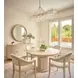 Elegance Cream Upholstered Arm Chair