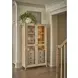 Elegance Brown 2 Door Display Cabinet with LED
