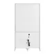 Elegance Brown 2 Door Display Cabinet with LED