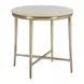 Elegance Amalfi and Desert Gold Round Stone Top End Table