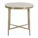 Elegance Amalfi and Desert Gold Round Stone Top End Table