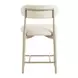 Elegance Beige and Cream Upholstered Counter Height Chair