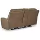 Silverbrooke Caramel Leather 81" Zero Gravity Power Reclining Loveseat with USB Charging
