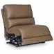 Silverbrooke Caramel Leather 6 Piece Modular Power Reclining Sectional with RAF Chaise and USB Charging